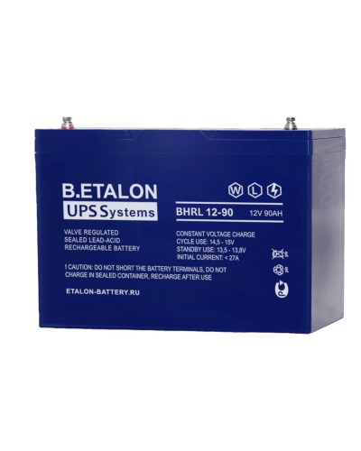 B.ETALON BHRL 12-90. Аккумулятор герметичный свинцово-кислотный. ETALON в Тюмени