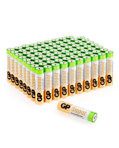 GP Super Alkaline 24A AAA (GP 24A-2CRVS80), упак. 80 шт.. Алкалиновые батарейки. GP Batteries в Тюмени