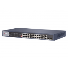 DS-3E0528HP-E. Коммутатор с питанием POE. Hikvision