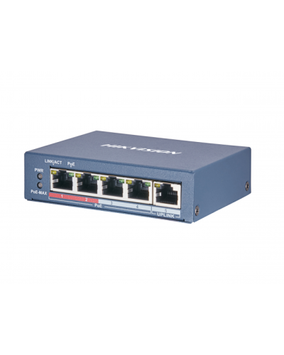 DS-3E0105P-E(B). Коммутатор с питанием POE. Hikvision в Тюмени