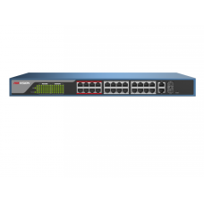 DS-3E0326P-E/M(B). Коммутатор с питанием POE. Hikvision