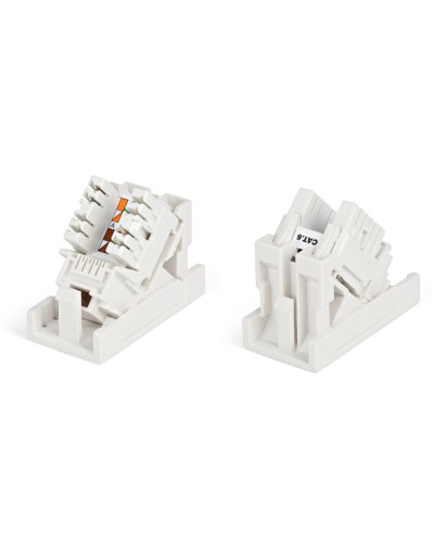 SIP2K-C6-M45-22.5. Вставка 45x22,5 с наклонным модулем RJ-45 категории 6. Hyperline в Тюмени