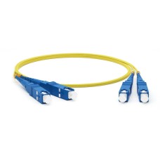 FC-D2-9-SC/UR-SC/UR-H-1M-LSZH-YL. Патч-корд волоконно-оптический. Hyperline