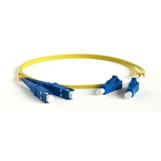 FC-D2-9-LC/UR-SC/UR-H-5M-LSZH-YL. Патч-корд волоконно-оптический. Hyperline