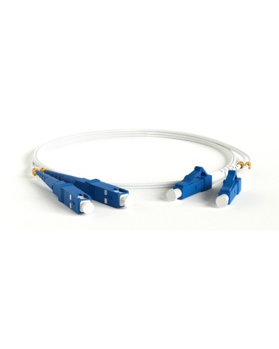 FC-D2-9A1-LC/UR-SC/UR-H-3M-LSZH-WH. Патч-корд волоконно-оптический LC-SC. Hyperline в Тюмени