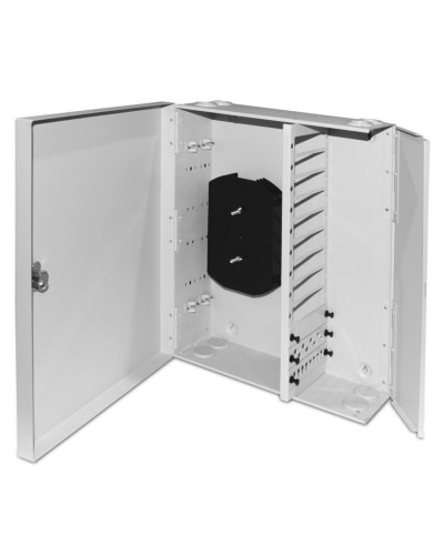 FO-WBX-12xSLT-W140H42-96UN-GY. Кросс оптический настенный. Hyperline в Тюмени