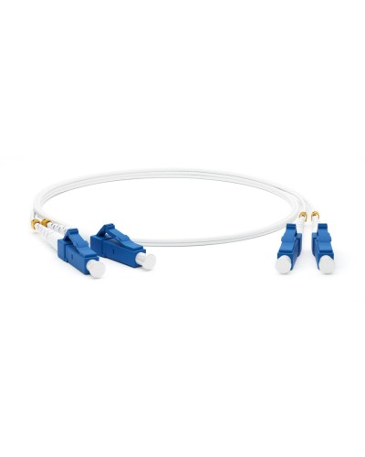 FC-D2-9A1-LC/UR-LC/UR-H-1M-LSZH-WH. Патч-корд волоконно-оптический LC-LC. Hyperline в Тюмени