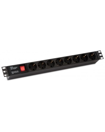 SHE19-8SH-S-IEC. Блок розеток 19. Hyperline в Тюмени