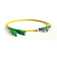 FC-D2-9-SC/AR-ST/AR-H-1M-LSZH-YL. Патч-корд волоконно-оптический ST-SC. Hyperline