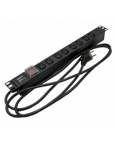 SHE19-8IEC-S-2.5EU. Блок розеток 19. Hyperline в Тюмени