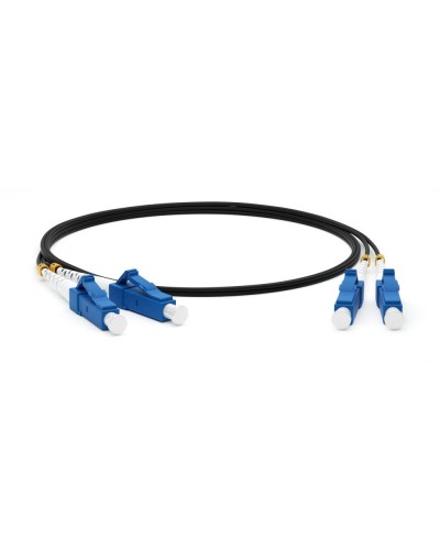 FC-D2-9-LC/UR-LC/UR-H-3M-LSZH-BK. Патч-корд волоконно-оптический одномодовый. Hyperline в Тюмени