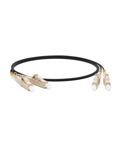 FC-D2-50-LC/PR-LC/PR-H-1M-LSZH-BK. Патч-корд волоконно-оптический многомодовый. Hyperline в Тюмени