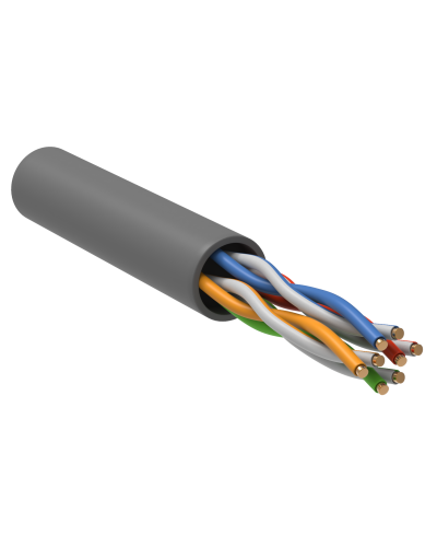 GENERICA U/UTP 5E 24AWG 4PR PVC серый (BC1-C5E04-111-100-R-G). Кабель «витая пара» (LAN) для структурированных систем связи. IEK в Тюмени