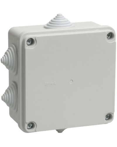Коробка распаячная КМ41234 100х100х50 открытой проводки IP55 6 гермовводов серая (UKO11-100-100-050-K41-55). Коробка распаячная безгалогенная (HF). IEK в Тюмени