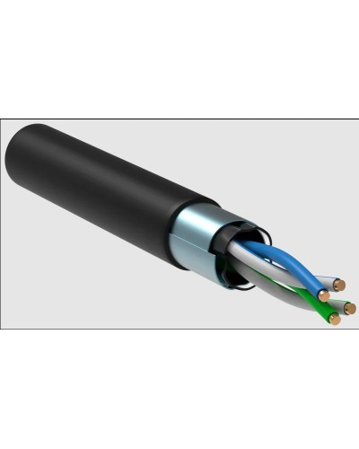 GENERICA F/UTP 5E 24AWG 2PR LDPE 1м черный 305м (BC3-C5E02-339-305-R-G). Кабель «витая пара» (LAN) для структурированных систем связи. IEK в Тюмени