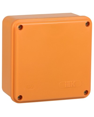 Коробка распаячная огнестойкая ПС 100х100х50 6P 4мм² IP44 гладкие стенки (UKF20-100-100-050-6-4-09). Коробка распаячная огнестойкая безгалогенная (HF). IEK в Тюмени
