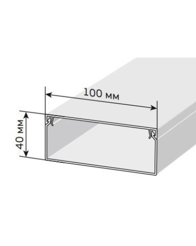 Короб 100х40 ЭЛЕКОР (CKK10-100-040-1-K01). Кабель-канал с двойным замком. IEK в Тюмени