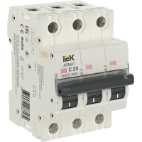 M06N 3P C 25А 6кА ARMAT (AR-M06N-3-C025). Автоматический выключатель. IEK