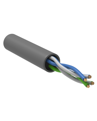 GENERICA U/UTP кат. 5 CCA 100МГц 2 пары PVC INDOOR серый (BC1-C502-111-305-G). Кабель «витая пара» (LAN) для структурированных систем связи. IEK в Тюмени