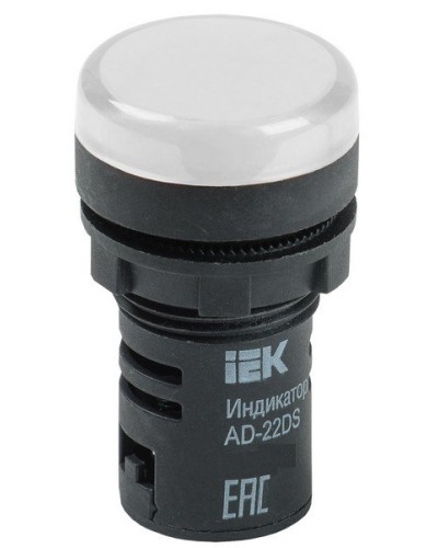 Лампа AD22DS (LED) матрица D22 мм 230В белый (BLS10-ADDS-230-K01). Светосигнальный индикатор. IEK в Тюмени