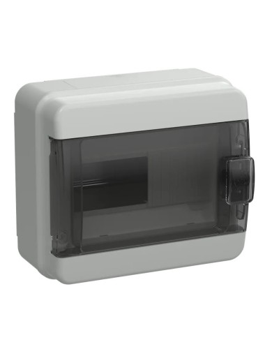 Корпус пластиковый КМПн-8 IP65 TEKFOR (TF5-KP72-N-08-65-K03-K02). Корпус модульный пластиковый черная прозрачная дверь. IEK в Тюмени