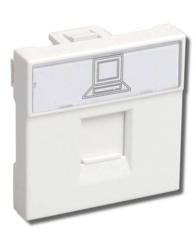РКИ-20-00-П RJ-45 UTP белая (CKK-40D-RI2-K01). Розетка информационная 2 модуля ПРАЙМЕР. IEK в Тюмени