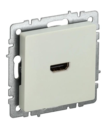 Розетка HDMI РHDMI-0-БрКр бежевый BRITE (BR-H10-K10). Розетка HDMI. IEK в Тюмени