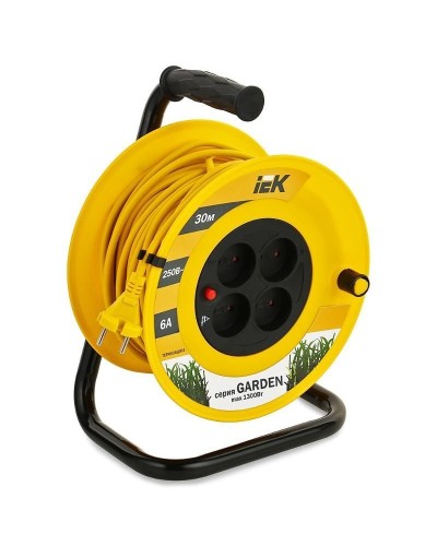 УК30 4 места, 30м (WKP23-06-04-30). Удлинитель на катушке Garden. IEK в Тюмени