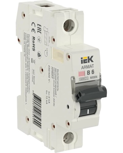 M06N 1P B 6А 6кА ARMAT (AR-M06N-1-B006). Автоматический выключатель. IEK в Тюмени