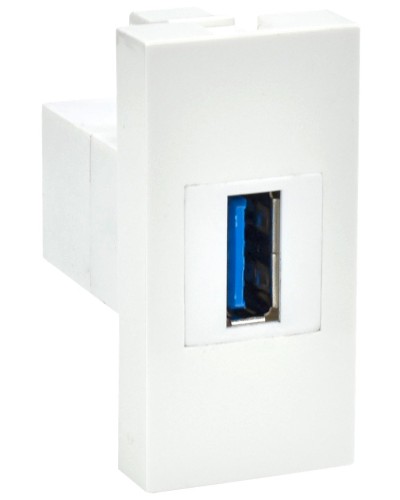 Розетка USB A 3.0 PRIMER РКЮ-10-00-П белый IEK (PR-KK40D-RU-0-1-A3-K01). Розетка USB. IEK в Тюмени
