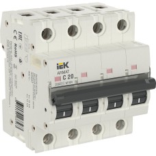 M10N 4P C 20А 10кА ARMAT (AR-M10N-4-C020). Автоматический выключатель. IEK