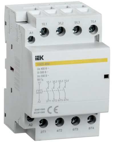 Контактор модульный КМ25-40М AC/DC (MKK21-25-40). Контактор модульный. IEK в Тюмени