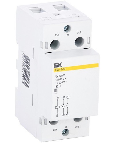 Контактор модульный КМ40-20 AC (MKK11-40-20). Контактор модульный. IEK в Тюмени