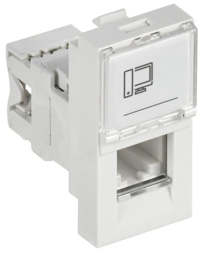 Розетка RJ45 кат.6 PRIMER РКИ-10-00-П-6 белый IEK (PR-KK40D-RI-0-1-C06U-K01). Розетка RJ-45. IEK в Тюмени