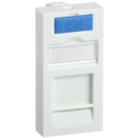 CS6-11M: Вставка 45х22,5мм для 1 модуля Keystone Jack с маркером
