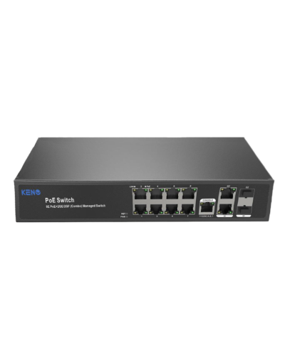 KN-SW802SFP/M2. Коммутатор с питанием по PoE. KENO в Тюмени