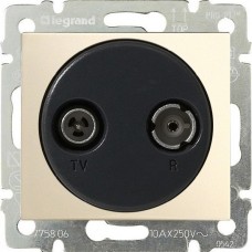 Розетка Valena TV/FM, концевая, слоновая кость (774333). Розетка. LegranD