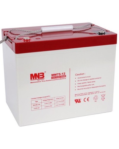 MNB MM 75-12. Аккумулятор герметичный свинцово-кислотный. MNB в Тюмени