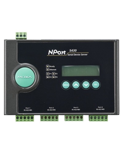 NPort 5430. 4-портовый асинхронный сервер. MOXA в Тюмени