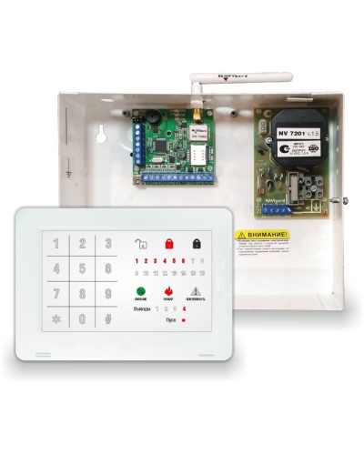 NV 1010c/8524. Устройство оконечное объектовое приемно-контрольное c GSM коммуникатором. NAVIgard в Тюмени