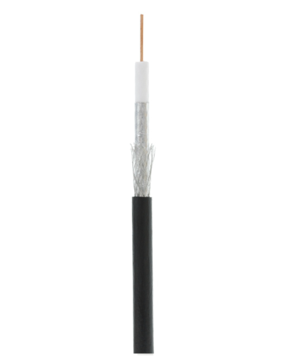 RG-6 CCS, Out, PE (UEC-C2-32123B-BK-3). Кабель коаксиальный омедненный. NETLAN в Тюмени