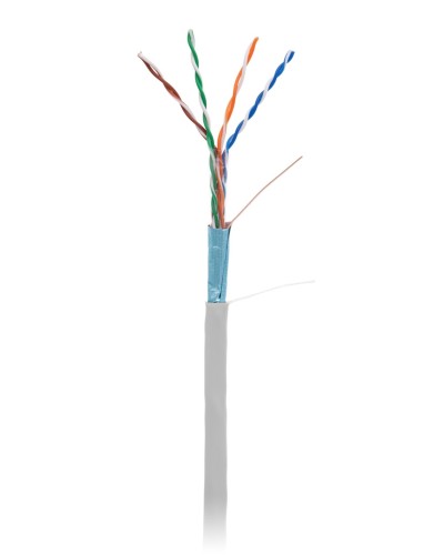 F/UTP 4pair, Cat5e, In,PVC (EC-UF004-5E-PVC-GY-1). Кабель «витая пара» (LAN) для структурированных систем связи. NETLAN в Тюмени