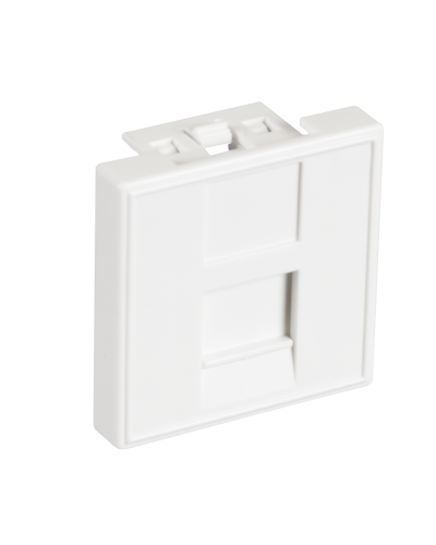 EC-IMF-1-WT-10 (10шт). Вставка 45x45 (Mosaic) для 1 модуля Keystone Jack. NETLAN в Тюмени