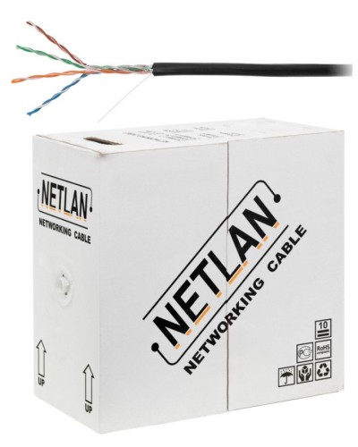 U/UTP 4pair, Cat5e, Out, PE, CCA (CCA-UU004-5E-PE-BK) . Кабель «витая пара» (LAN) для структурированных систем связи. NETLAN в Тюмени