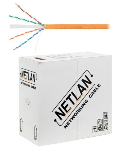U/UTP 4pair, Cat6, Solid, In, LSZH (EC-UU004-6-LSZH-OR). Кабель «витая пара» (LAN) для структурированных систем связи. NETLAN в Тюмени