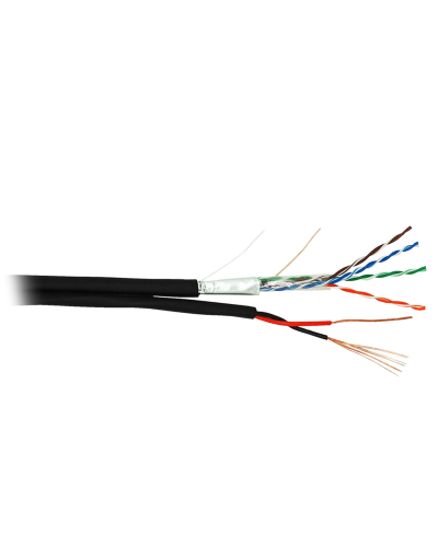 F/UTP 4pair, Cat5e, Out, PVC+PWR (EC-UF004-5E-PC150-PE-BK). Кабель «витая пара» (LAN) для структурированных систем связи. NETLAN в Тюмени