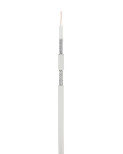 RG-6 CCS, In, PVC (EC-C2-32123A-WT-1). Кабель коаксиальный омедненный. NETLAN в Тюмени