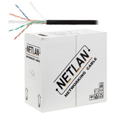 U/UTP 4pair, Cat6, Solid, Out, PE (EC-UU004-6-PE-BK). Кабель «витая пара» (LAN) для структурированных систем связи. NETLAN