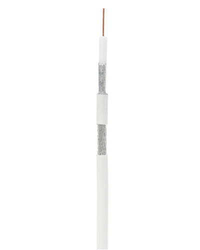 RG-6 CCS, In, PVC (UEC-C2-32123A-WT-1). Кабель коаксиальный омедненный. NETLAN в Тюмени