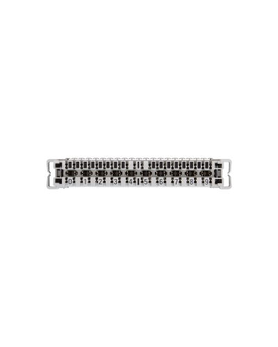 NMC-PL10-CU-10 (10 шт). Плинт неразмыкаемый, (0...9), крепление под кронштейн и круглые направляющие. NIKOMAX в Тюмени